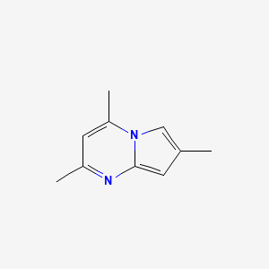 molecular formula C10H12N2 B12831240 2,4,7-Trimethylpyrrolo[1,2-a]pyrimidine 