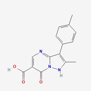 2-Methyl-3-(4-methylphenyl)-7-oxo-4,7-dihydropyrazolo[1,5-a]pyrimidine-6-carboxylic acid