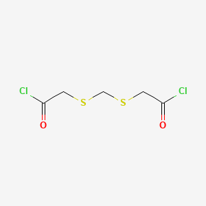 ({[(2-Chloro-2-oxoethyl)thio]methyl}thio)acetyl chloride