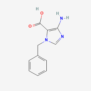 molecular formula C11H11N3O2 B12831259 4-Amino-1-benzyl-1H-imidazole-5-carboxylic acid CAS No. 1219977-36-2