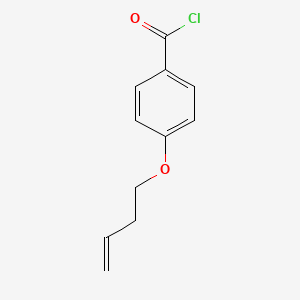 molecular formula C11H11ClO2 B12831288 4-(But-3-en-1-yloxy)benzoyl chloride 