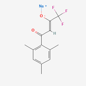 molecular formula C13H12F3NaO2 B12831292 sodium (2Z)-1,1,1-trifluoro-4-oxo-4-(2,4,6-trimethylphenyl)but-2-en-2-olate CAS No. 1007036-53-4