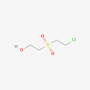 molecular formula C4H9ClO3S B12831312 2-((2-Chloroethyl)sulfonyl)ethan-1-ol 