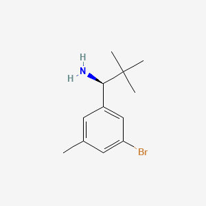 (S)-1-(3-bromo-5-methylphenyl)-2,2-dimethylpropan-1-amine