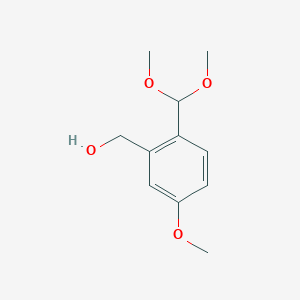 (2-(Dimethoxymethyl)-5-methoxyphenyl)methanol