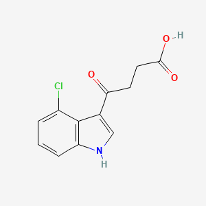 molecular formula C12H10ClNO3 B12831360 4-(4-Chloro-1H-indol-3-yl)-4-oxobutanoic acid 