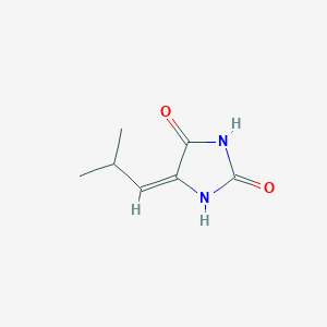 molecular formula C7H10N2O2 B12831471 5-(2-Methylpropylidene)imidazolidine-2,4-dione 