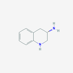 molecular formula C9H12N2 B12831479 (S)-1,2,3,4-Tetrahydroquinolin-3-amine 