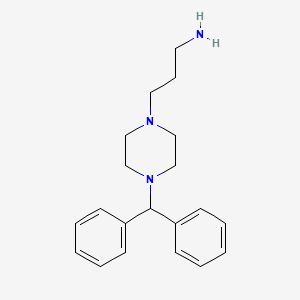 molecular formula C20H27N3 B1283150 3-(4-二苯甲基-1-哌嗪基)-1-丙胺 CAS No. 50971-75-0
