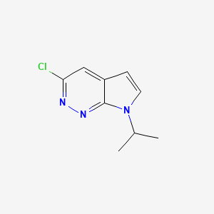 molecular formula C9H10ClN3 B12831503 3-Chloro-7-isopropyl-7H-pyrrolo[2,3-c]pyridazine 