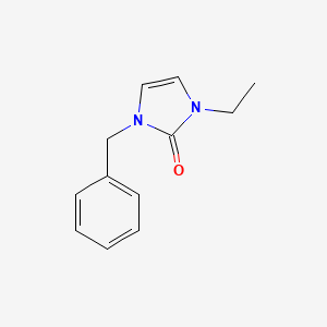 molecular formula C12H14N2O B12831531 1-Benzyl-3-ethyl-1H-imidazol-2(3H)-one 