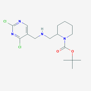 tert-Butyl 2-((((2,4-dichloropyrimidin-5-yl)methyl)amino)methyl)piperidine-1-carboxylate