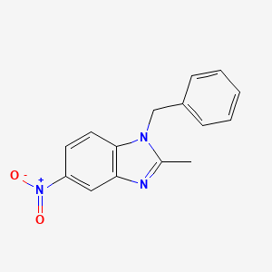 molecular formula C15H13N3O2 B1283158 1-苄基-2-甲基-5-硝基-1H-1,3-苯并咪唑 CAS No. 14624-88-5