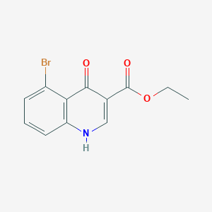 molecular formula C12H10BrNO3 B12831587 ethyl 5-bromo-4-oxo-1H-quinoline-3-carboxylate 