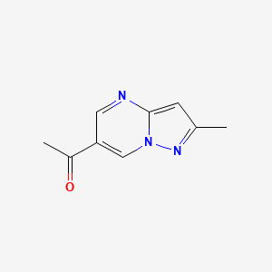 molecular formula C9H9N3O B12831606 1-(2-Methylpyrazolo[1,5-a]pyrimidin-6-yl)ethan-1-one 