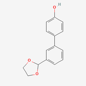 3'-(1,3-Dioxolan-2-yl)[1,1'-biphenyl]-4-ol