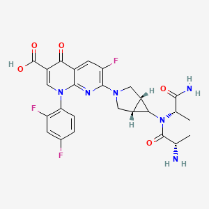 L-Alanyl-N-[(1alpha,5alpha,6alpha)-3-[6-Carboxy-8-(2,4-Difluorophenyl)-3-Fluoro-5,8-Dihydro-5-Oxo-1,8-Naphthyridin-2-Yl]-3-Azabicyclo[3.1.0]Hex-6-Yl]-L-Alaninamide