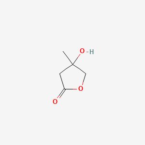 molecular formula C5H8O3 B12831645 4-hydroxy-4-methyldihydrofuran-2(3H)-one 