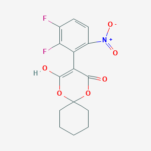 3-(2,3-Difluoro-6-nitrophenyl)-4-hydroxy-1,5-dioxaspiro[5.5]undec-3-en-2-one