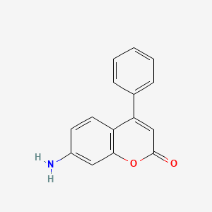 molecular formula C15H11NO2 B12831681 7-Amino-4-phenyl-2H-chromen-2-one 