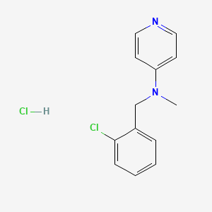 molecular formula C13H14Cl2N2 B12831686 N-(2-Chlorobenzyl)-N-methylpyridin-4-amine hydrochloride 