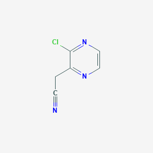 molecular formula C6H4ClN3 B1283171 2-(3-Chloropyrazin-2-yl)acetonitrile CAS No. 914360-88-6