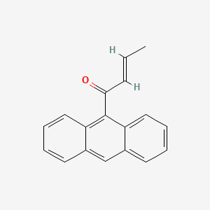 molecular formula C18H14O B12831735 1-(Anthracen-9-yl)but-2-en-1-one 