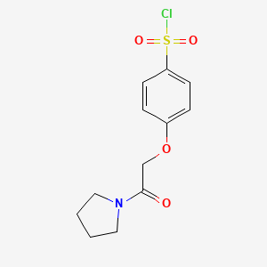 4-(2-Oxo-2-(pyrrolidin-1-yl)ethoxy)benzenesulfonyl chloride