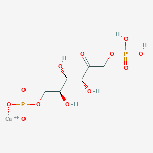 calcium;[(2S,3S,4R)-2,3,4-trihydroxy-5-oxo-6-phosphonooxyhexyl] phosphate