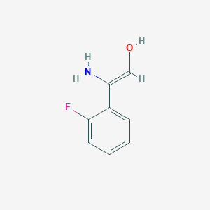 molecular formula C8H8FNO B12831751 2-Amino-2-(2-fluorophenyl)ethen-1-ol 