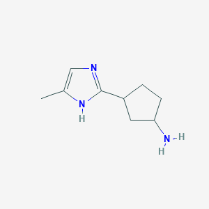 3-(4-Methyl-1H-imidazol-2-yl)cyclopentanamine