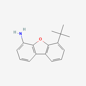 molecular formula C16H17NO B12831757 6-(tert-Butyl)dibenzo[b,d]furan-4-amine 