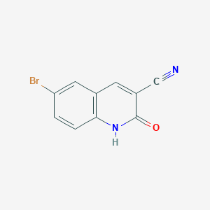 molecular formula C10H5BrN2O B1283177 6-溴-2-氧代-1,2-二氢-3-喹啉甲腈 CAS No. 99465-03-9