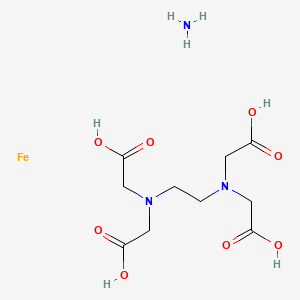 molecular formula C10H19FeN3O8 B12831773 Azane;2-[2-[bis(carboxymethyl)amino]ethyl-(carboxymethyl)amino]acetic acid;iron 