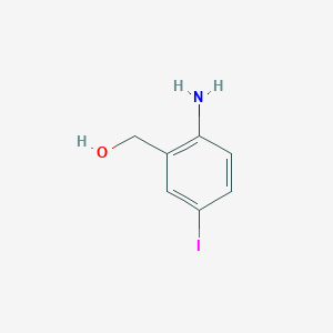 molecular formula C7H8INO B1283178 (2-氨基-5-碘苯基)甲醇 CAS No. 53279-83-7
