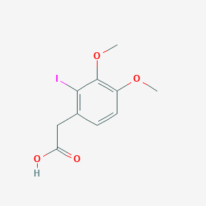 molecular formula C10H11IO4 B12831782 2-(2-Iodo-3,4-dimethoxyphenyl)acetic acid 