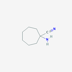 molecular formula C8H14N2 B1283179 1-氨基环庚烷腈 CAS No. 123193-99-7