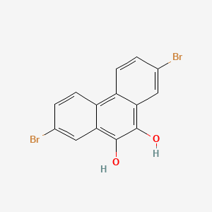 molecular formula C14H8Br2O2 B12831792 2,7-Dibromophenanthrene-9,10-diol 