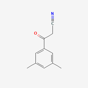 molecular formula C11H11NO B1283180 3,5-Dimethylbenzoylacetonitrile CAS No. 85692-25-7