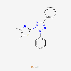 2-(3,5-Diphenyltetrazol-2-ium-2-yl)-4,5-dimethyl-1,3-thiazole;hydrobromide