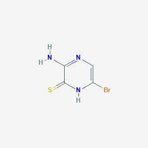 3-Amino-6-bromopyrazine-2-thiol