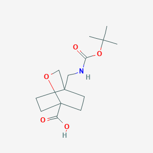 4-(((tert-Butoxycarbonyl)amino)methyl)-2-oxabicyclo[2.2.2]octane-1-carboxylic acid