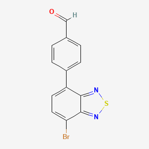 molecular formula C13H7BrN2OS B12831860 4-(7-Bromobenzo[c][1,2,5]thiadiazol-4-yl)benzaldehyde 