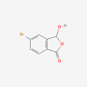molecular formula C8H5BrO3 B1283187 5-溴-3-羟基-3H-异苯并呋喃-1-酮 CAS No. 102126-71-6