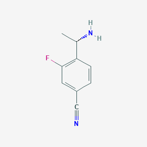 (S)-4-(1-Aminoethyl)-3-fluorobenzonitrile