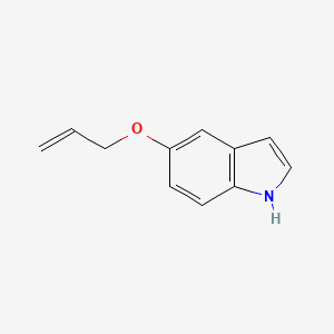 molecular formula C11H11NO B1283192 5-(丙-2-烯-1-氧基)-1H-吲哚 CAS No. 51086-08-9