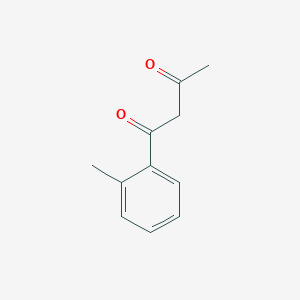 molecular formula C11H12O2 B1283195 1-o-Tolylbutane-1,3-dione CAS No. 56290-54-1