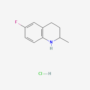 6-Fluoro-1,2,3,4-tetrahydro-2-methylquinolinium chloride