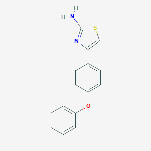 molecular formula C15H12N2OS B012832 4-(4-苯氧基-苯基)-噻唑-2-胺 CAS No. 105512-82-1