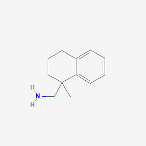 molecular formula C12H17N B12832007 (1-Methyl-1,2,3,4-tetrahydronaphthalen-1-yl)methanamine 